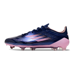 Chuteira Campo Adidas F50 Elite FG Azul e Rosa