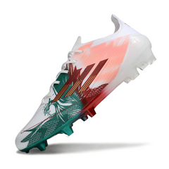 Chuteira Campo Adidas F50 Elite FG Branca, Vermelha e Verde