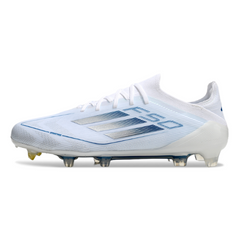 Chuteira Campo Adidas F50 Elite FG Branca e Azul