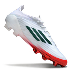 Chuteira Campo FG Adidas F50 Elite Branca e Vermelha