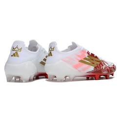Chuteira Campo Adidas F50 Elite FG Branca e Vermelha