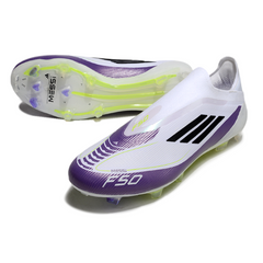 Adidas F50 Elite Laceless FG Football Boots Light Green