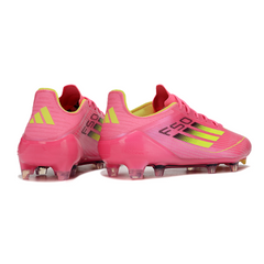Botas de fútbol Adidas F50 Elite FG color rosa y verde