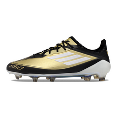 Chuteira Campo Adidas F50 Elite FG Messi Triunfo Dourado Pack