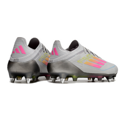 Botas de fútbol Adidas F50 Primeknit Elite SG mixtas en gris, amarillo y rosa