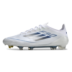 Chuteira Campo Adidas F50 Elite FG Branca e Azul