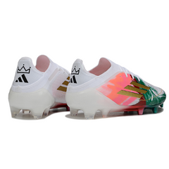 Botas de fútbol Adidas F50 Primeknit Elite FG rojas y amarillas