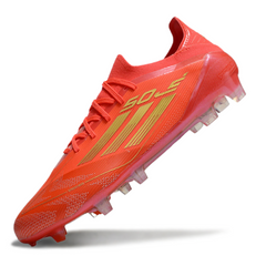 Chuteira Campo Adidas F50 Primeknit Elite FG Vermelho e Amarelo