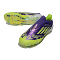 Adidas F50 Elite Laceless FG Football Boots Light Green
