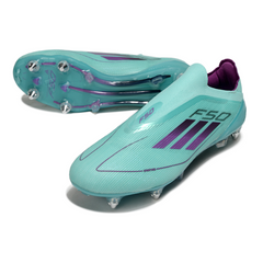 Botas de fútbol sin cordones Adidas F50 Elite SG con punta de aluminio y paquete de mejora