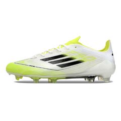 Chuteira Campo Adidas F50 Elite FG Branca, Verde e Preta