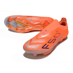 Chuteira Campo Adidas F50+ Elite Sem Cadarço FG Laranja
