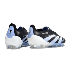 Chuteira Campo Adidas Predator 25 Elite FG Preta e Azul Jude Bellingham Pack