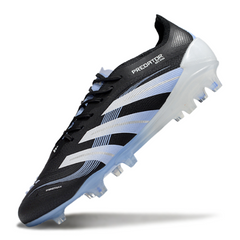 Chuteira Campo Adidas Predator 25 Elite FG Preta e Azul Jude Bellingham Pack