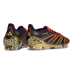 Chuteira Campo Adidas Predator 25 Elite FG Preto, Vermelho e Amarelo