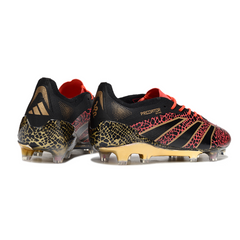 Chuteira Campo Adidas Predator 25 Elite FG Preta e Vermelha