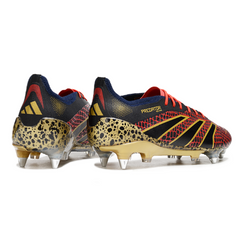 Chuteira Campo Adidas Predator 25 Elite SG Trava Mista Preto, Vermelho e Amarelo