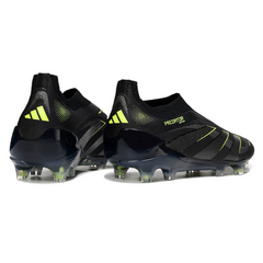 Chuteira Infantil Campo Adidas Predator 25 Elite Sem Cadarço FG Electric Stealth Pack