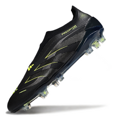 Chuteira Infantil Campo Adidas Predator 25 Elite Sem Cadarço FG Electric Stealth Pack