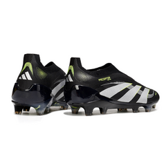 Chuteira Campo Adidas Predator 25 Elite Sem Cadarço FG Black Pack