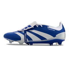 Chuteira Campo Adidas Predator 30 Elite Com Lingua FG Azul e Branca