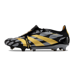 Chuteira Campo Adidas Predator 30 Elite Com Lingua FG Cinza, Preta e Amarela