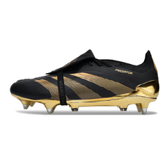 Chuteira Campo Adidas Predator 30 Elite Com Lingua SG Trava Mista Preto e Dourado Bellingham