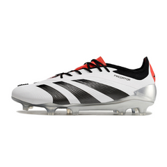 Chuteira Campo Adidas Predator 30 Elite FG Branca, Preta e Vermelha