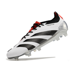 Chuteira Campo Adidas Predator 30 Elite FG Branca, Preta e Vermelha - VENI Futebol