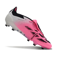 Chuteira Campo Adidas Predator 30 Elite Com Lingua FG Branca e Rosa - VENI Futebol