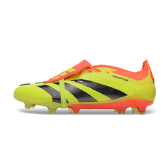 Chuteira Campo Adidas Predator 30 Elite Com Lingua FG Amarela e Laranja