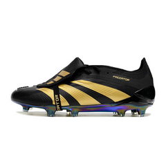 Chuteira Campo Adidas Predator 30 Elite Com Lingua FG Preta e Dourada