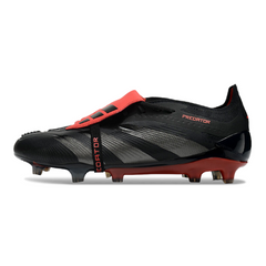 Chuteira Campo Adidas Predator 30 Elite Com Lingua FG Preta e Vermelha