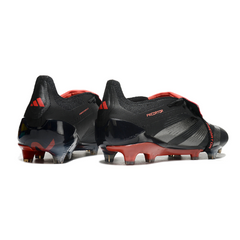 Chuteira Campo Adidas Predator 30 Elite Com Lingua FG Preta e Vermelha