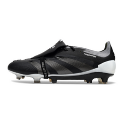 Chuteira Campo Adidas Predator 30 Elite Com Lingua FG Preta e Branca