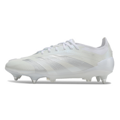 Chuteira Campo Adidas Predator 30 Elite SG Trava Mista Branco e Cinza