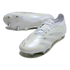 Botas de fútbol Adidas Predator 30 Elite SG en color blanco y gris