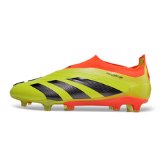 Chuteira Campo Adidas Predator 30 Elite Sem Cadarço FG Amarela e Laranja