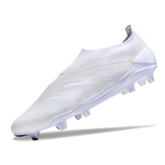 Chuteira Campo Adidas Predator 30 Elite Sem Cadarço FG Base Branca Pack - VENI Futebol