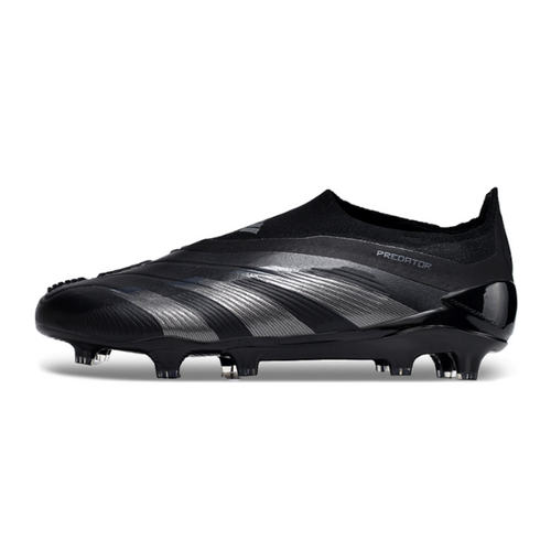 Chuteira Campo Adidas Predator 30 Elite Sem Cadarço FG Base Preta Pack - VENI Futebol