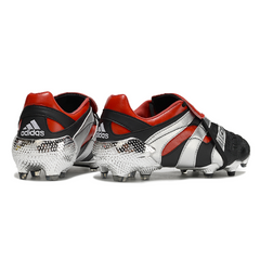 Botas de fútbol Adidas Predator Accelerator Elite FG negras y rojas