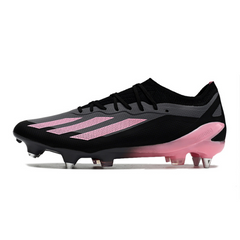 Chuteira Campo Adidas X Crazyfast.1 SG Ponta de Aluminio Preta e Rosa