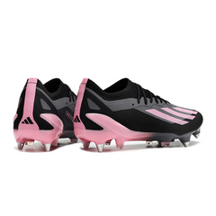 Chuteira Campo Adidas X Crazyfast.1 SG Ponta de Aluminio Preta e Rosa - VENI Futebol