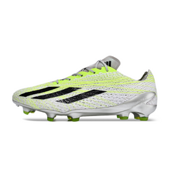 Chuteira Campo Adidas X Crazyfast+ Strung FG Branca e Verde