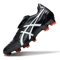 Chuteira Campo Asics Lethal Testimonal 4 IT FG Preta e Branca