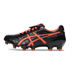 Chuteira Campo Asics Lethal Testimonal 4 IT FG Preta e Vermelha