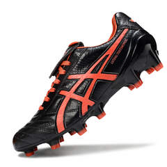 Chuteira Campo Asics Lethal Testimonal 4 IT FG Preta e Vermelha