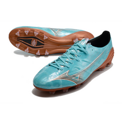 Chuteira Campo Mizuno Alpha FG Azul Claro - VENI Futebol