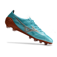 Chuteira Campo Mizuno Alpha FG Azul Claro - VENI Futebol