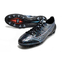 Chuteira Campo Mizuno Alpha FG Preta Holografica - VENI Futebol